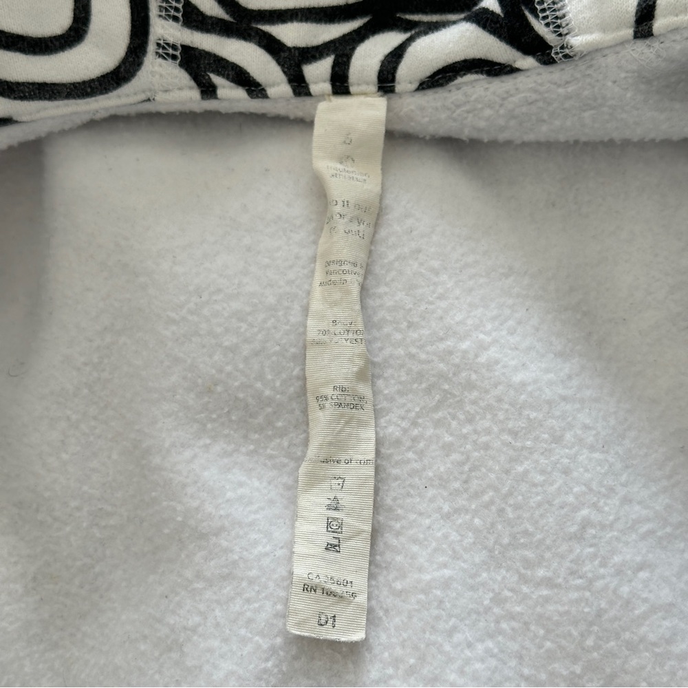RARE Lululemon Scuba Hoodie Full-zip Swirl Print Inkwell - Picture 10 of 11